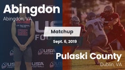 Matchup: Abingdon vs. Pulaski County  2019
