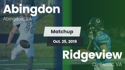 Matchup: Abingdon vs. Ridgeview  2019