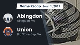 Recap: Abingdon  vs. Union  2019