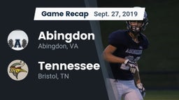 Recap: Abingdon  vs. Tennessee  2019