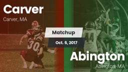 Matchup: Carver vs. Abington  2017