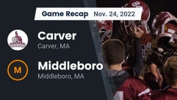 Recap: Carver  vs. Middleboro  2022