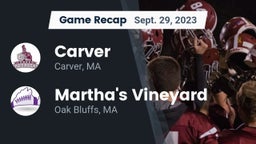 Recap: Carver  vs. Martha's Vineyard  2023