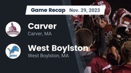 Recap: Carver  vs. West Boylston  2023