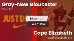 Matchup: Gray-New Gloucester vs. Cape Elizabeth  2016