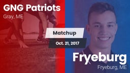 Matchup: GNG Patriots vs. Fryeburg  2017