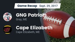 Recap: GNG Patriots vs. Cape Elizabeth  2017