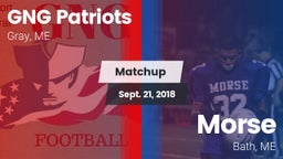 Matchup: GNG Patriots vs. Morse  2018