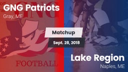 Matchup: GNG Patriots vs. Lake Region  2018