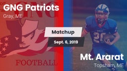 Matchup: GNG Patriots vs. Mt. Ararat  2019