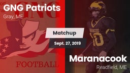 Matchup: GNG Patriots vs. Maranacook  2019