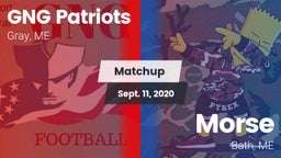 Matchup: GNG Patriots vs. Morse  2020
