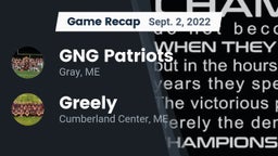 Recap: GNG Patriots vs. Greely  2022