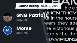 Recap: GNG Patriots vs. Morse  2022