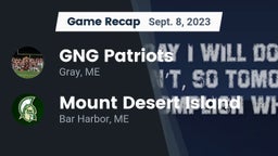 Recap: GNG Patriots vs. Mount Desert Island  2023