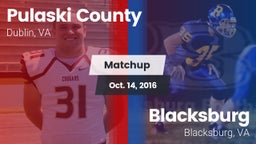 Matchup: Pulaski County vs. Blacksburg  2016