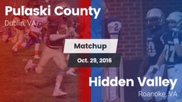 Matchup: Pulaski County vs. Hidden Valley  2016