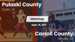 Matchup: Pulaski County vs. Carroll County  2017