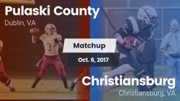 Matchup: Pulaski County vs. Christiansburg  2017