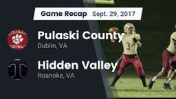 Recap: Pulaski County  vs. Hidden Valley  2017