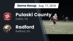 Recap: Pulaski County  vs. Radford  2018