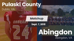 Matchup: Pulaski County vs. Abingdon  2018