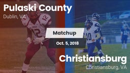 Matchup: Pulaski County vs. Christiansburg  2018