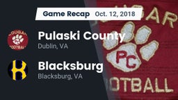 Recap: Pulaski County  vs. Blacksburg  2018