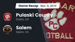 Recap: Pulaski County  vs. Salem  2019