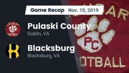 Recap: Pulaski County  vs. Blacksburg  2019