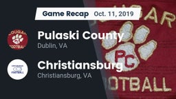 Recap: Pulaski County  vs. Christiansburg  2019