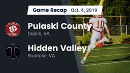 Recap: Pulaski County  vs. Hidden Valley  2019