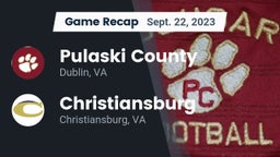 Recap: Pulaski County  vs. Christiansburg  2023