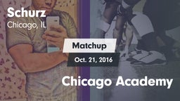 Matchup: Schurz vs. Chicago Academy 2016