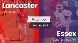 Matchup: Lancaster vs. Essex  2017