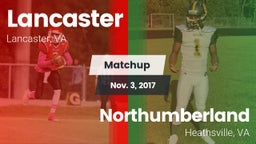 Matchup: Lancaster vs. Northumberland  2017