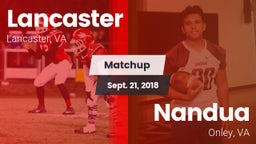 Matchup: Lancaster vs. Nandua  2018