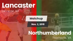 Matchup: Lancaster vs. Northumberland  2018