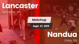 Matchup: Lancaster vs. Nandua  2019
