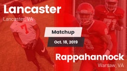 Matchup: Lancaster vs. Rappahannock  2019