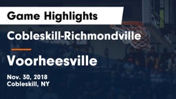 Cobleskill-Richmondville  vs Voorheesville  Game Highlights - Nov. 30, 2018