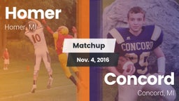 Matchup: Homer vs. Concord  2016
