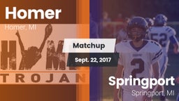 Matchup: Homer vs. Springport  2017