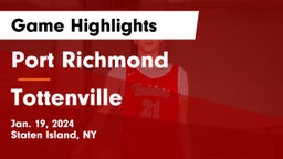 Port Richmond  vs Tottenville  Game Highlights - Jan. 19, 2024