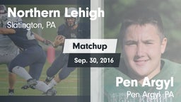 Matchup: Northern Lehigh vs. Pen Argyl  2016