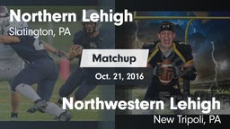 Matchup: Northern Lehigh vs. Northwestern Lehigh  2016