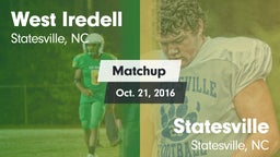 Matchup: West Iredell vs. Statesville  2016