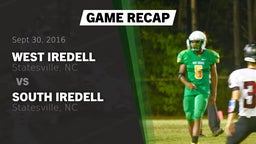Recap: West Iredell  vs. South Iredell  2016