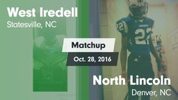 Matchup: West Iredell vs. North Lincoln  2016