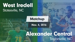 Matchup: West Iredell vs. Alexander Central  2016